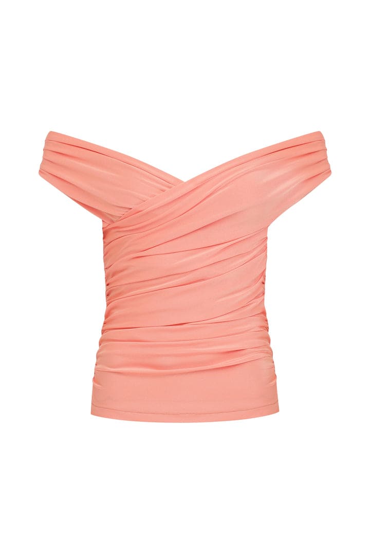Cheri Jersey Blouse - Tangerine