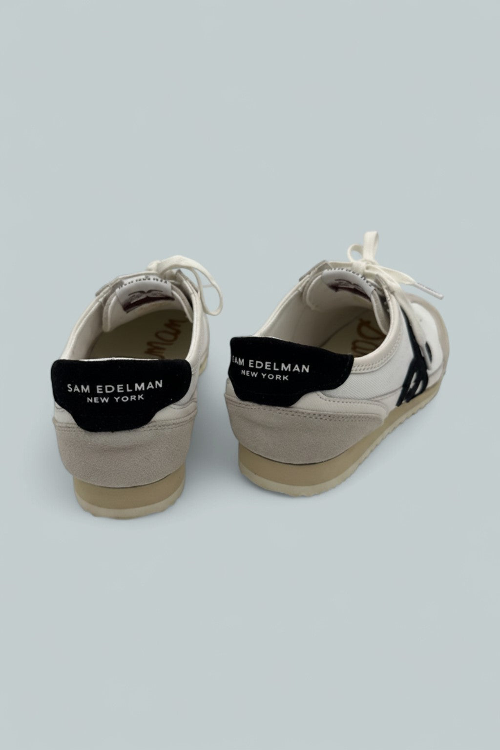 Ivey Lace-Up Sneakers - Greige/Bright White/Black