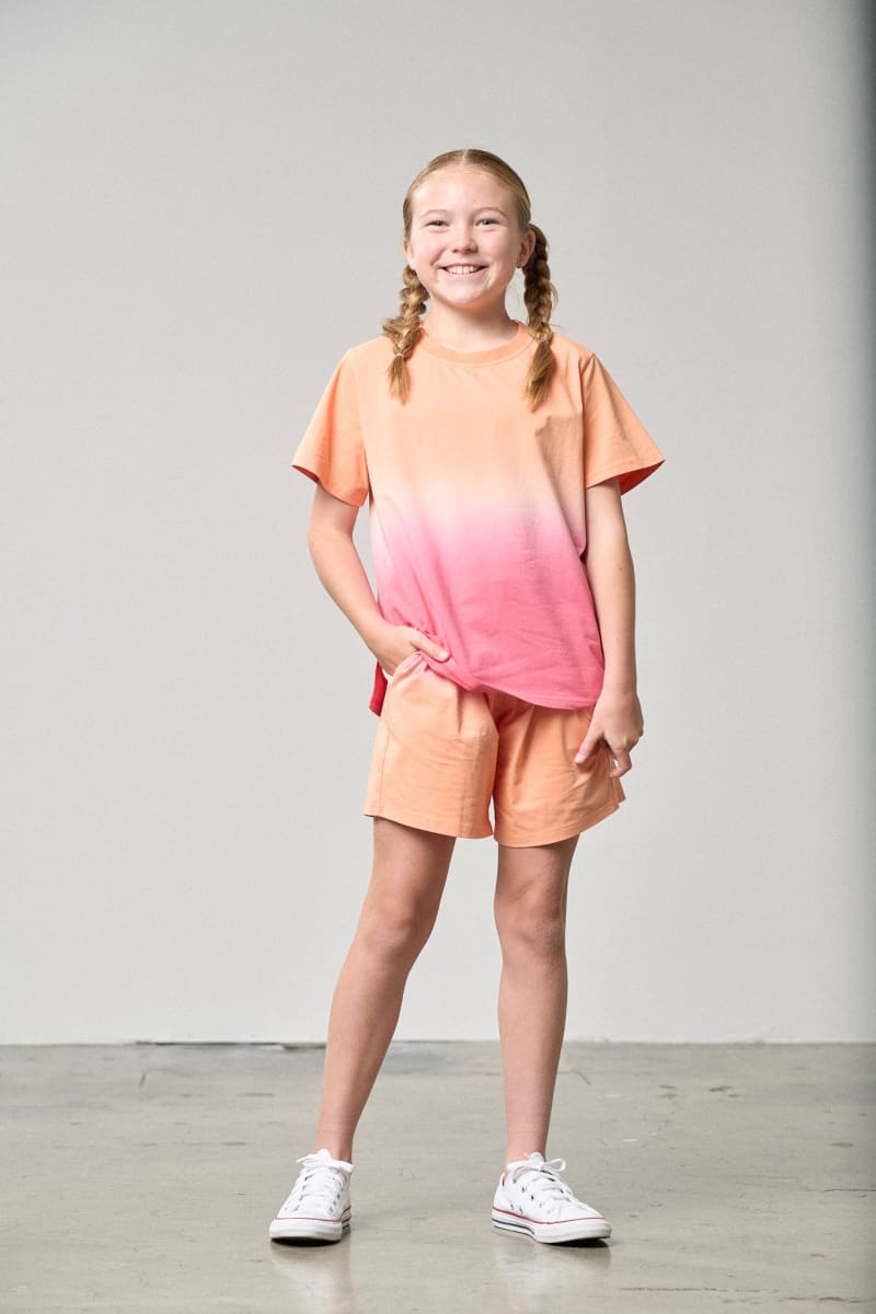 Neon Ombre Tee - Orange/Pink