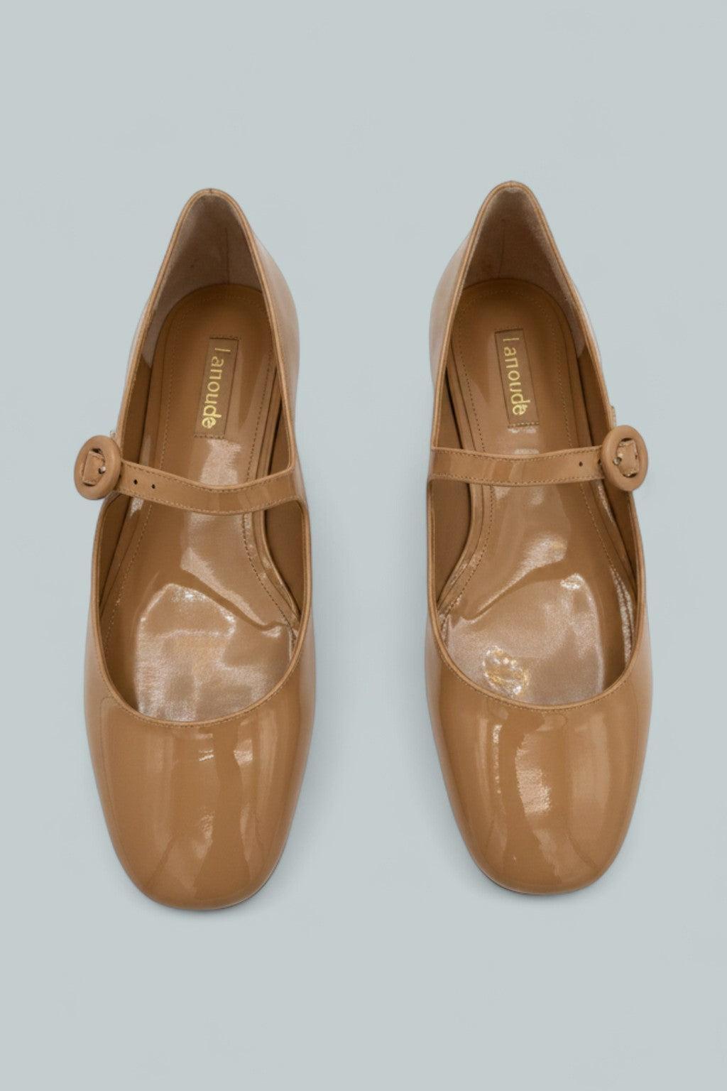Blair Ballet Flats - Tan Patent