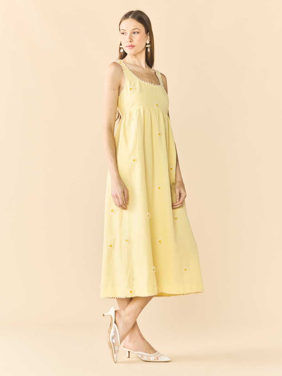 Emily Dress - Soft Butter Yellow