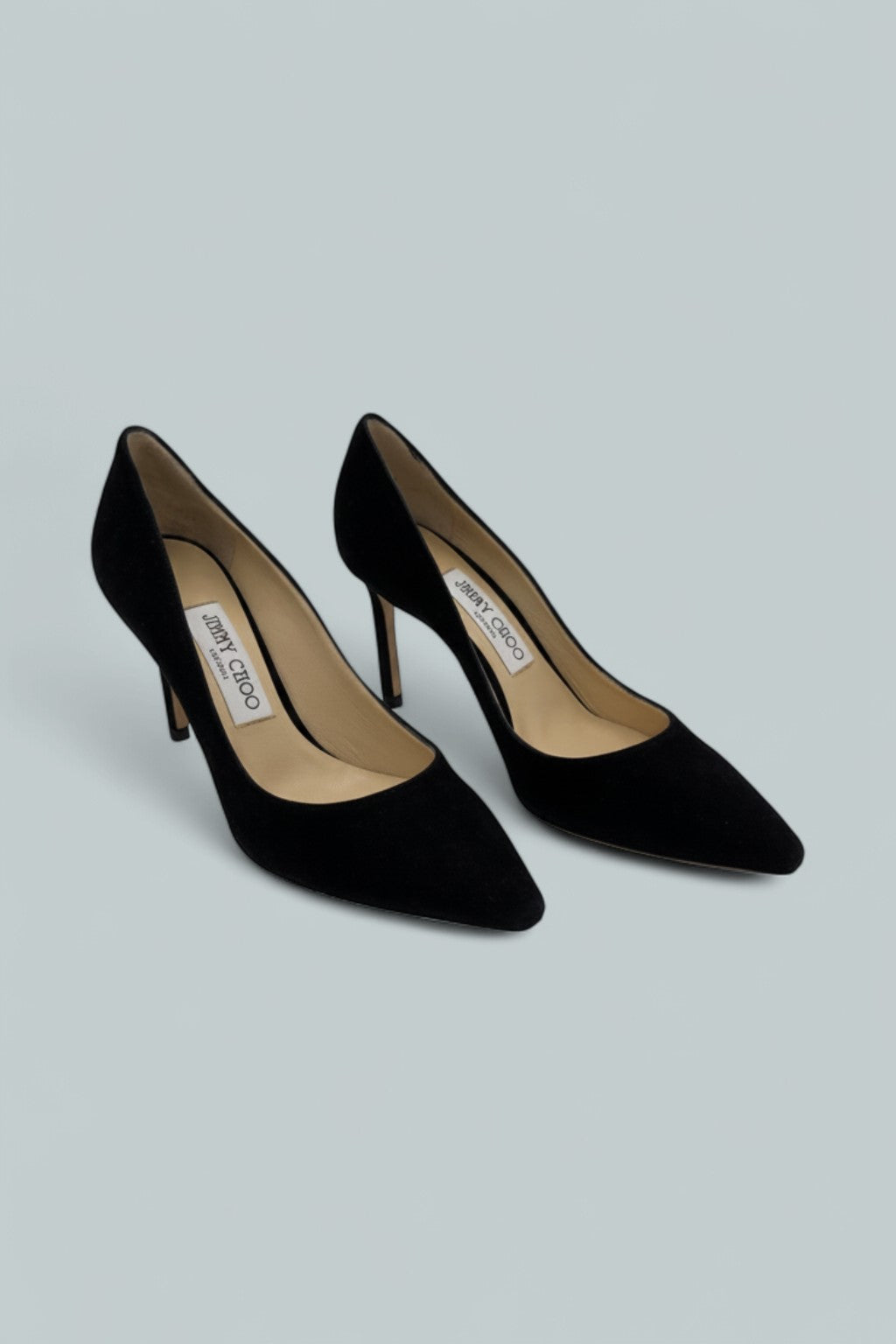 Women's Romy 85 Suede Pointed Toe Pumps - Black