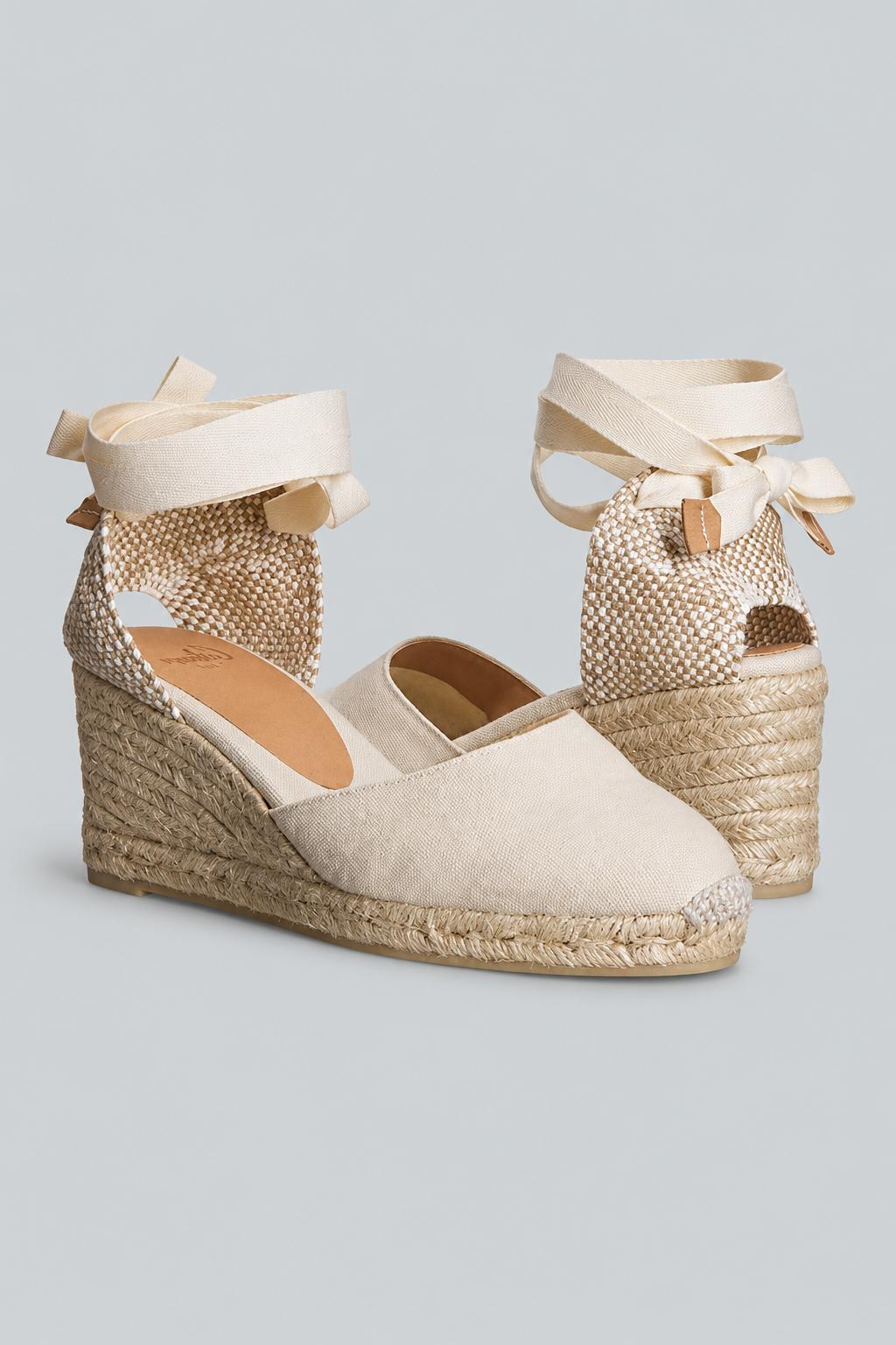 Carina Wedges - Beige