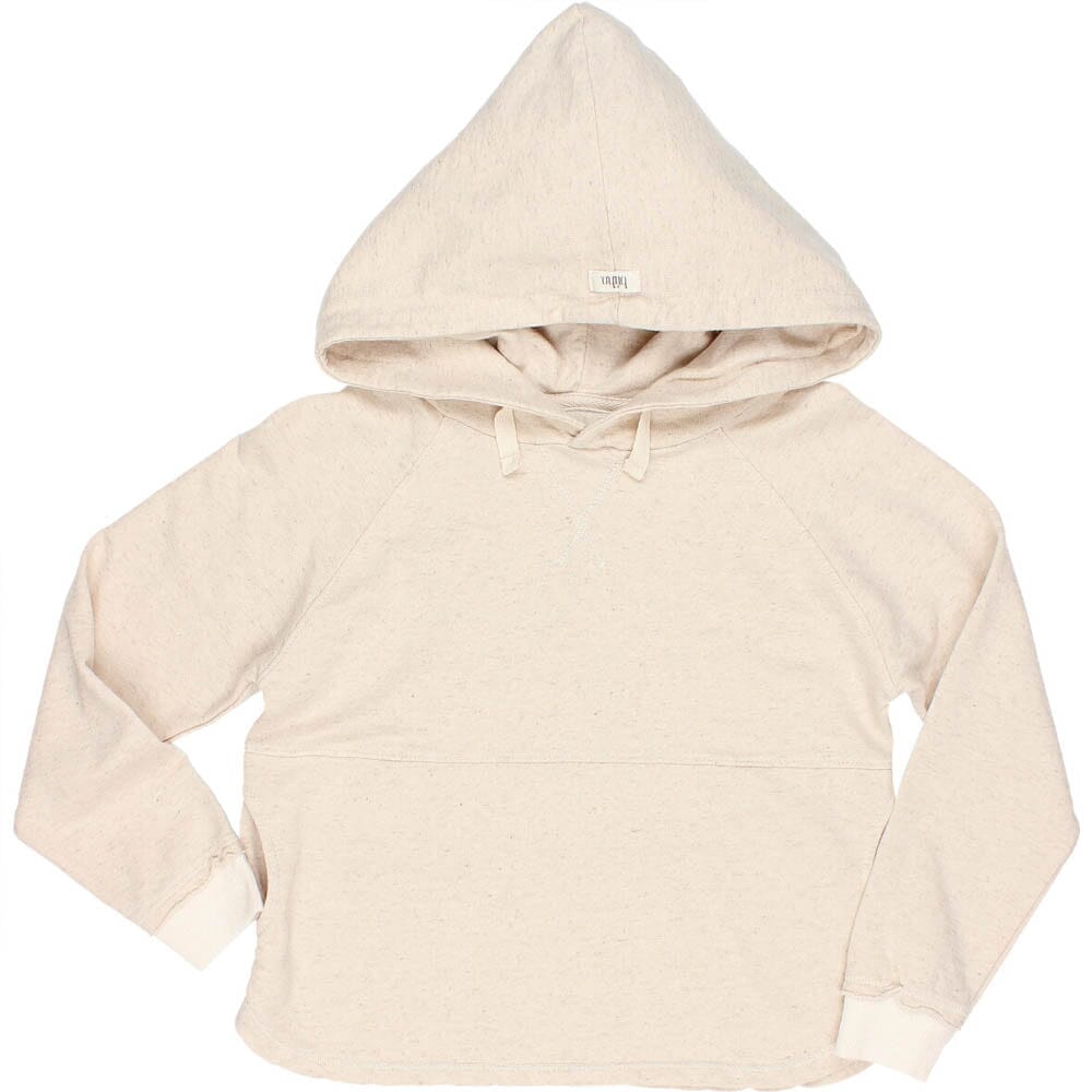 Fleece Hooded Sweatshirt - Talc Sweatshirt Buho 