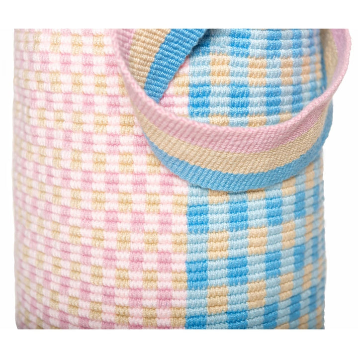 Pink Gingham Bucket Bag - Pastel