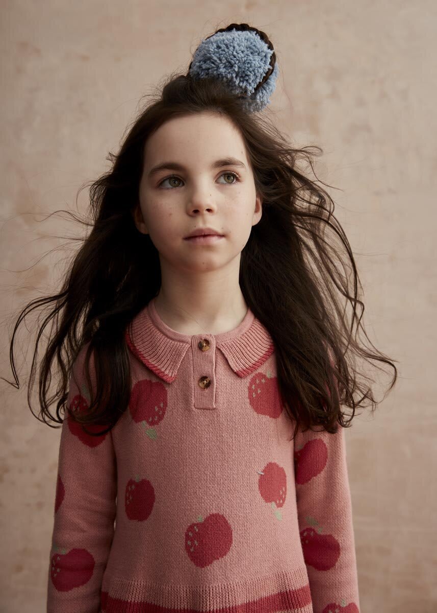 Alys - Apple Knit Dress - Rosy