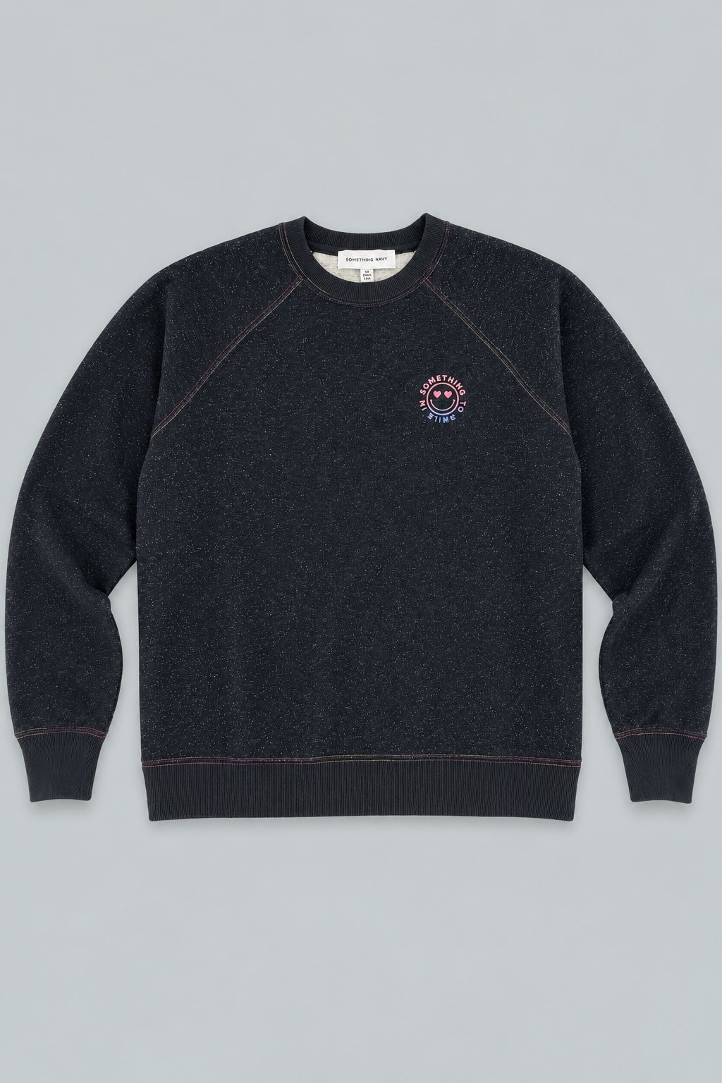 Something To Smile In Sweatshirt - Black