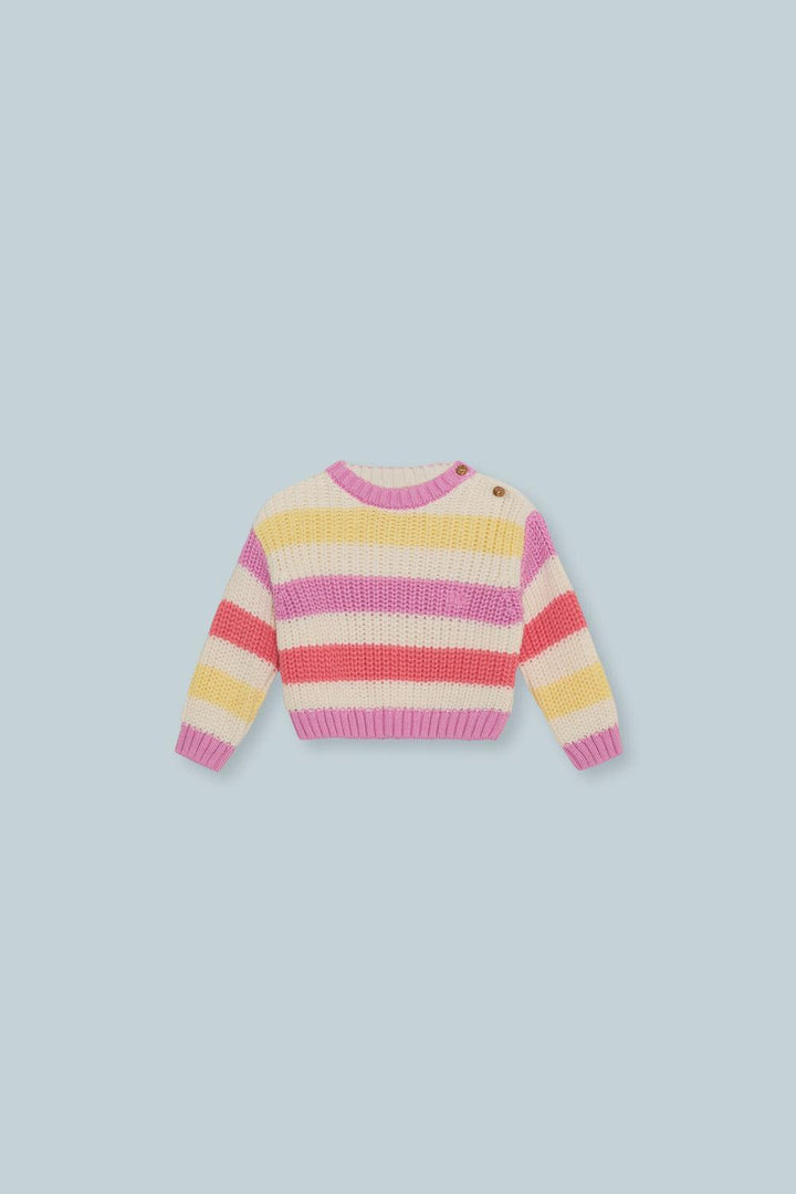 Celosia Baby Jumper Pink Lavander Stripes
