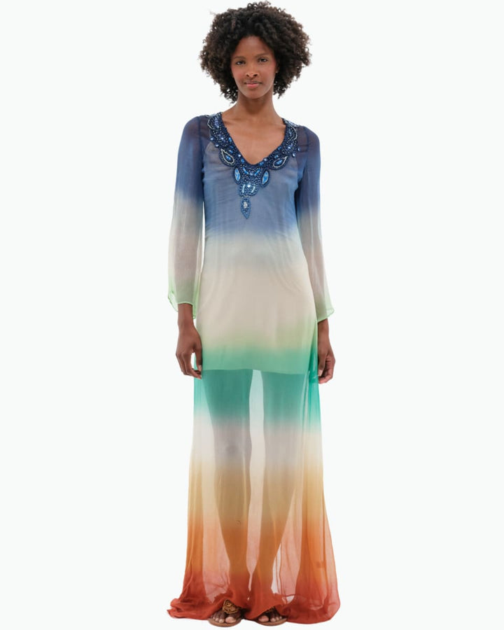 Ophelia Dress - Multi Ombre