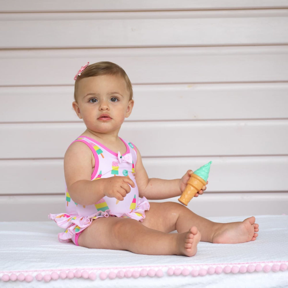 Ice Cream Swimsuit - 6m - one piece swim - baby