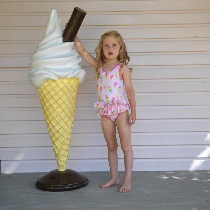 Ice Cream Swimsuit - 6m - one piece swim - baby