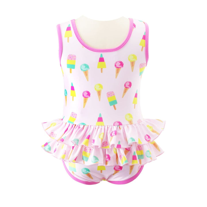 Ice Cream Swimsuit - 6m - one piece swim - baby