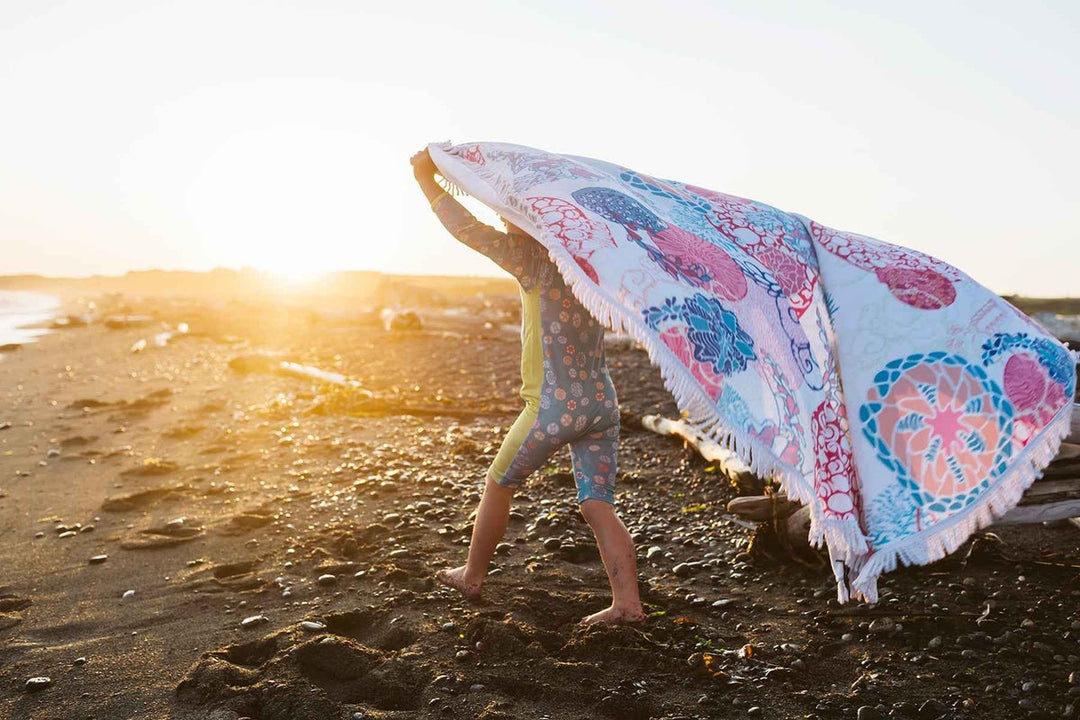 Beach Blanket - Coral