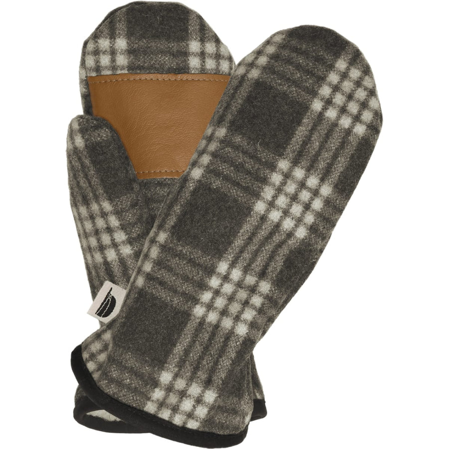 Ida’s Mittens - Charcoal/white Tartan - FINAL SALE - Mittens