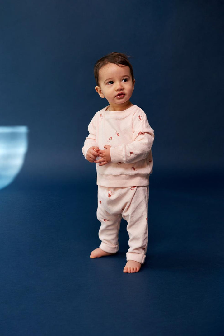 Baby Joggers with Front Pleat - Pink