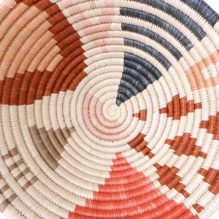 Bloom Woven Bowl 10" - Coral Cheza