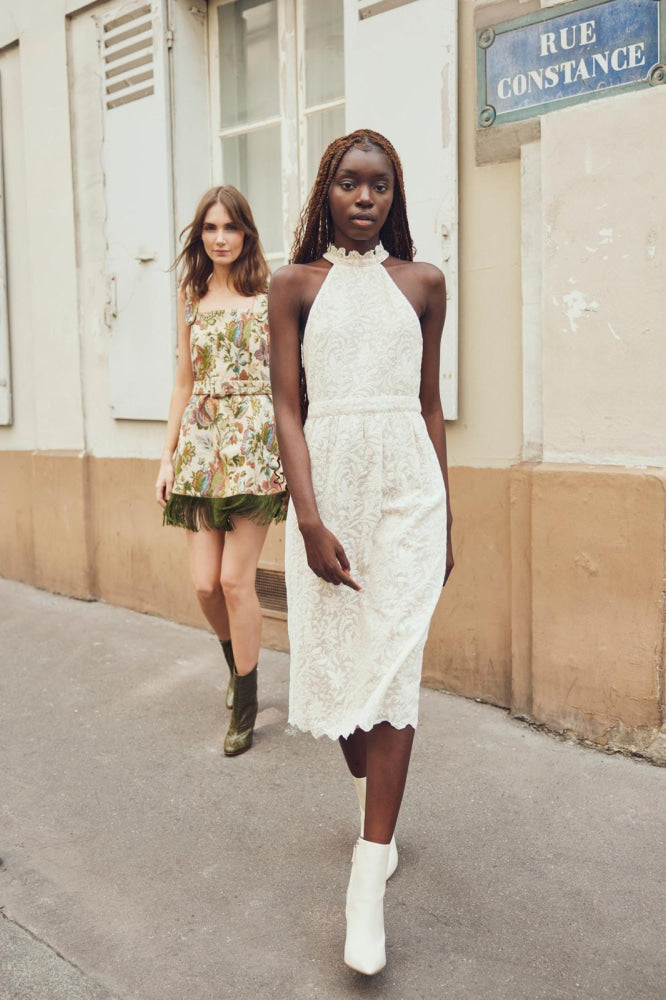 Ilona Midi Dress - Ivory Crochet Lace - FINAL SALE - Dresses