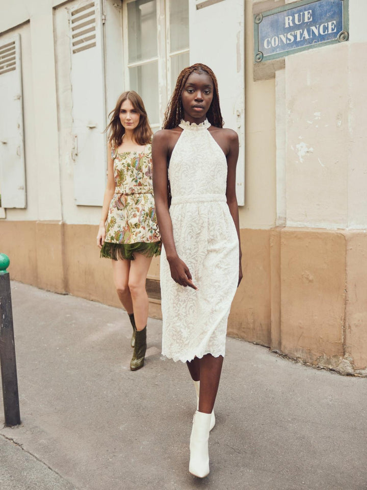 Ilona Midi Dress - Ivory Crochet Lace - FINAL SALE - Dresses