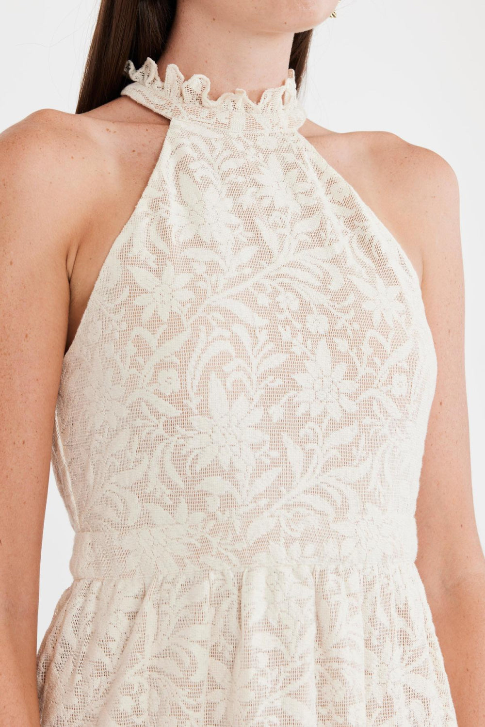 Ilona Midi Dress - Ivory Crochet Lace - FINAL SALE - Dresses