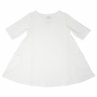 Miss Mayhem Tunic - Whispery White Rib
