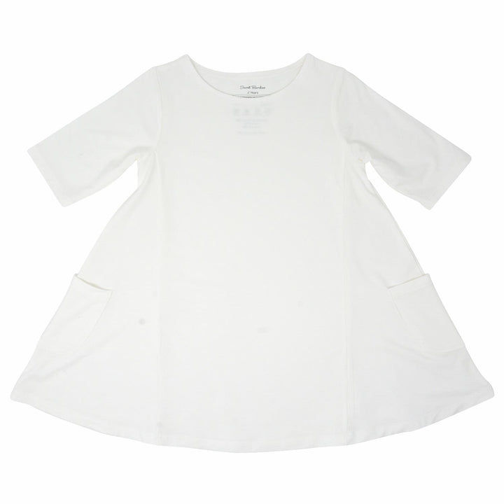Miss Mayhem Tunic - Whispery White Rib