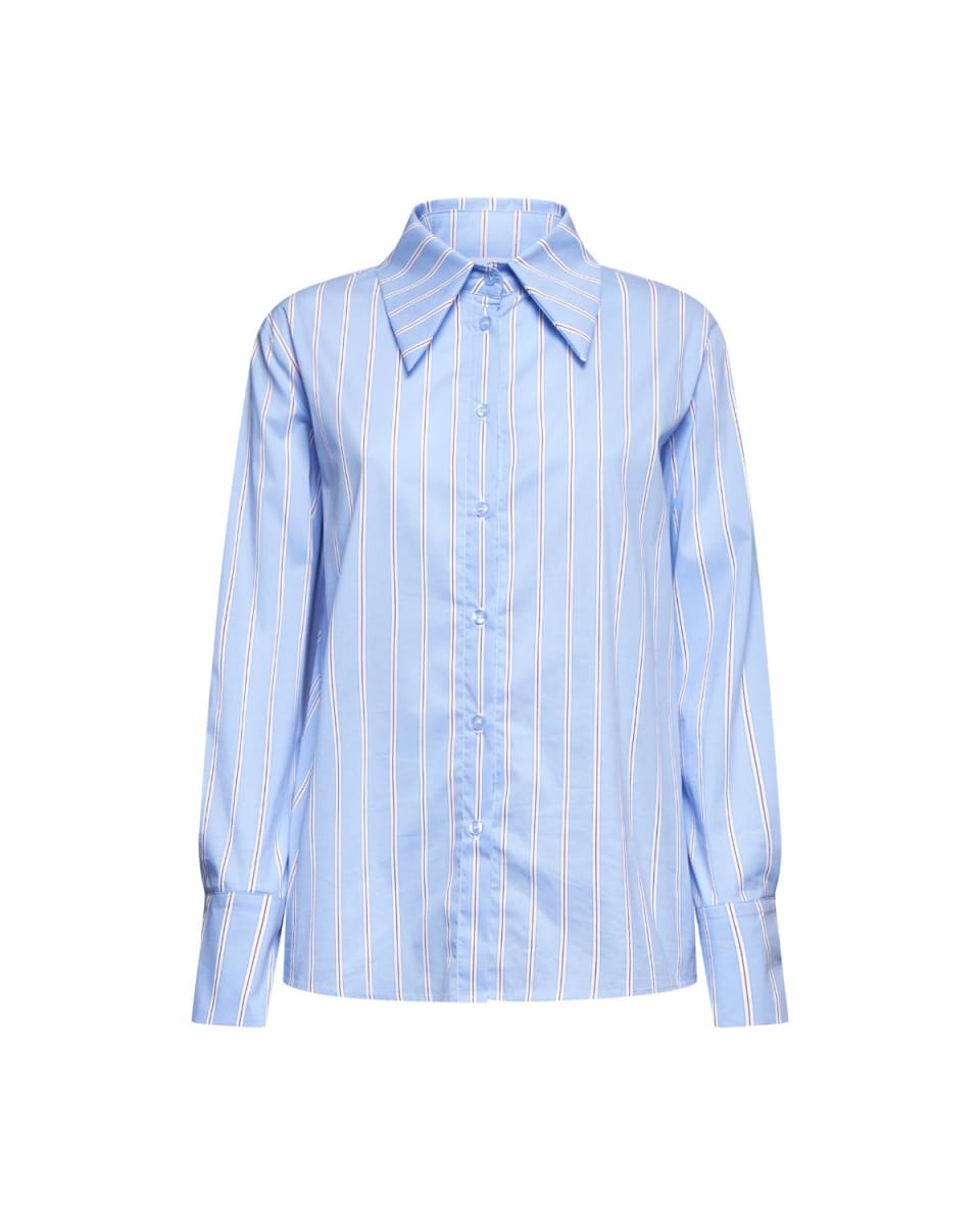 Classic-fit Striped Shirt - Light Blue