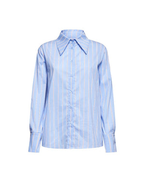 Classic-fit Striped Shirt - Light Blue