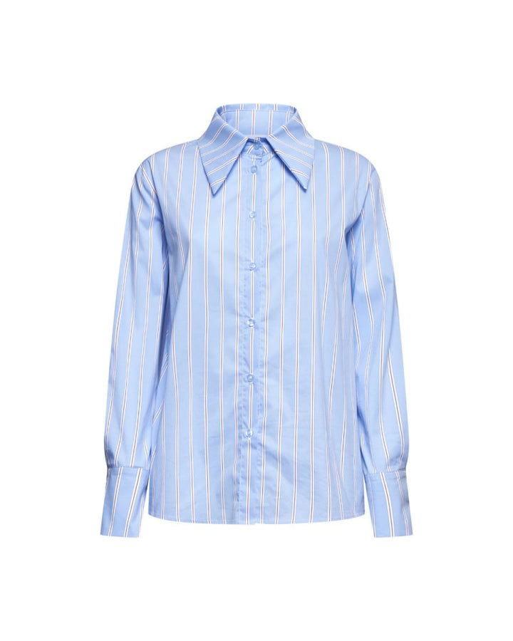 Classic-fit Striped Shirt - Light Blue