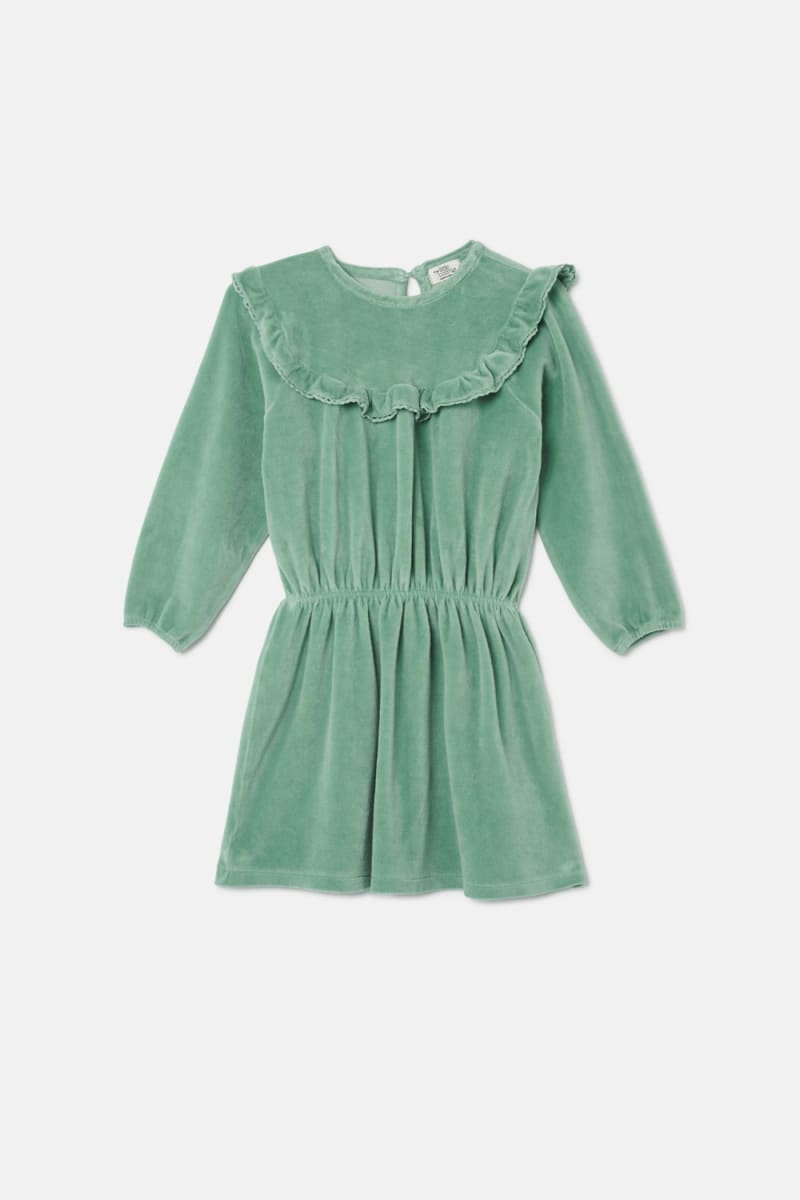 Velour Dress - Green