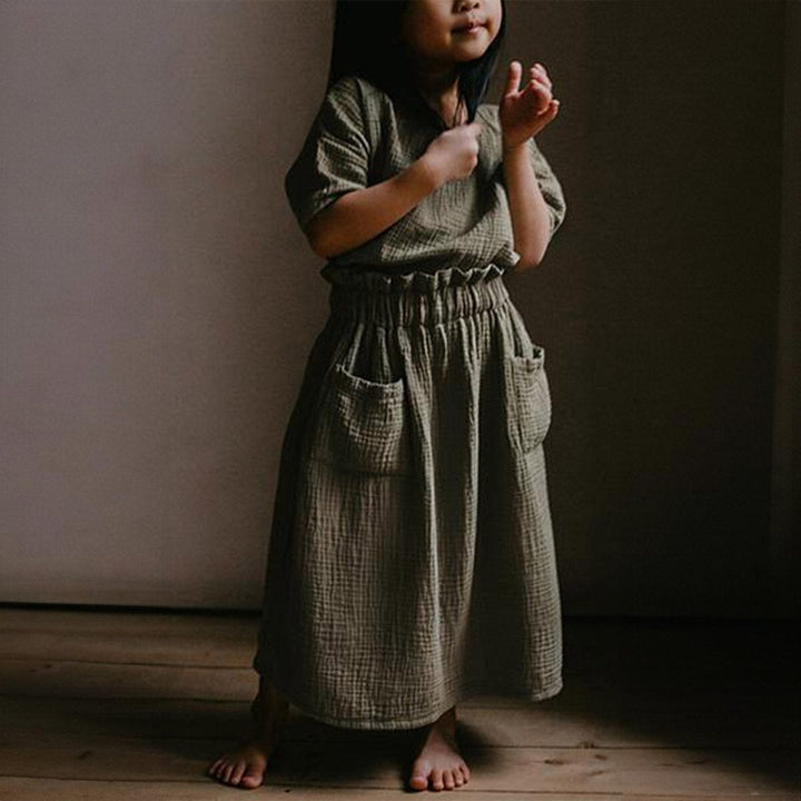 The Muslin Skirt - Camel Dresses + Skirts The Simple Folk 