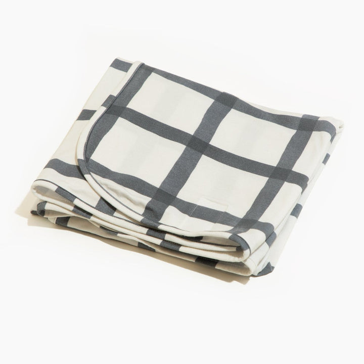 Indigo Windowpane Swaddle II - Swaddle - Baby