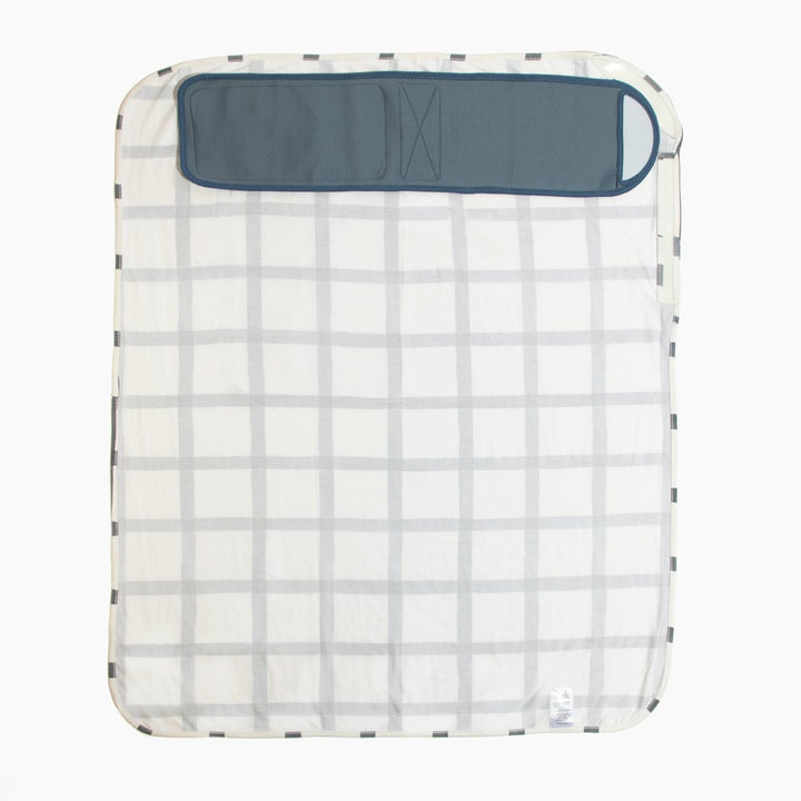 Indigo Windowpane Swaddle II - Swaddle - Baby