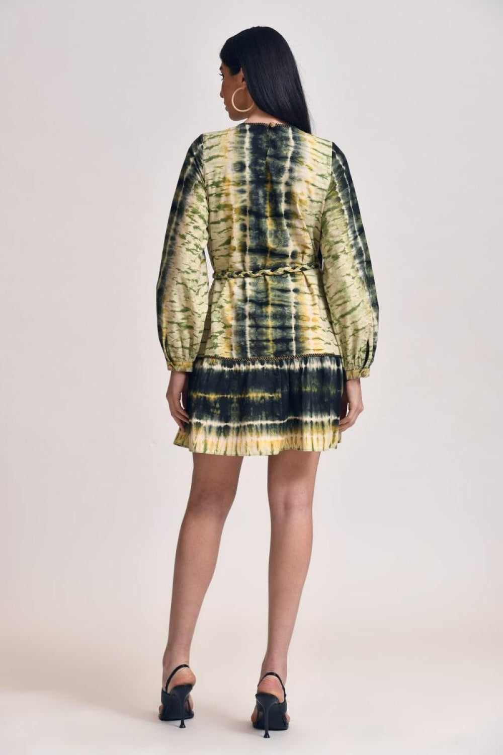 Indira Mini Dress - Olive - Dresses