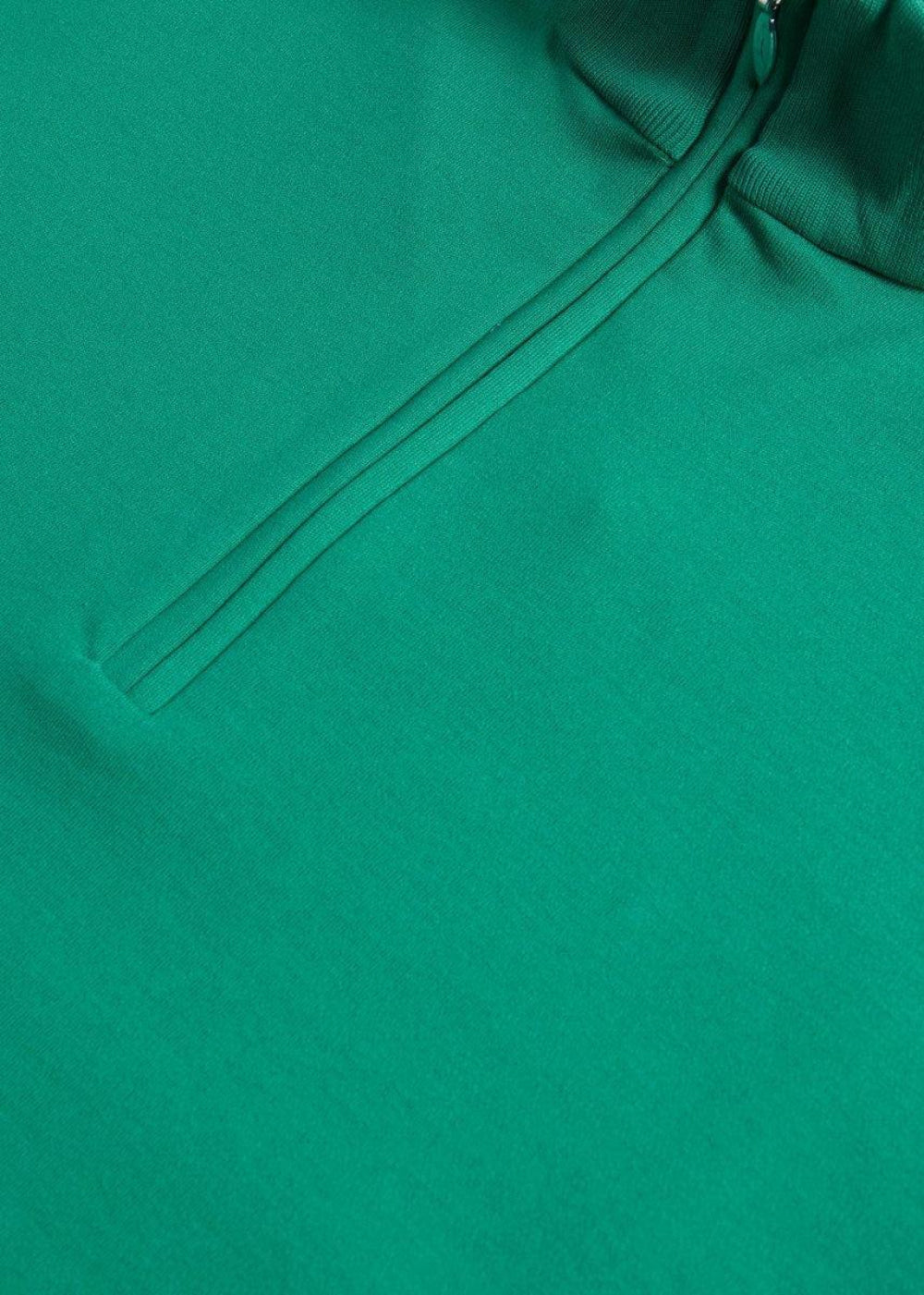 Interlock Cotton Jersey Pullover Vest - Green - Vest