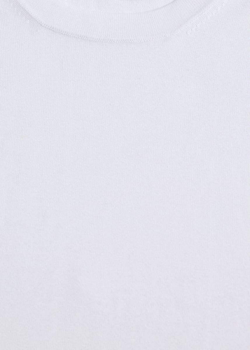 Silk Short Sleeve T-Shirt - White