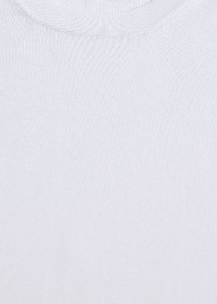 Silk Short Sleeve T-Shirt - White
