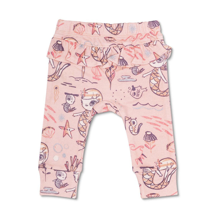 KEFE Ruffle Pants - Pink Mermaid