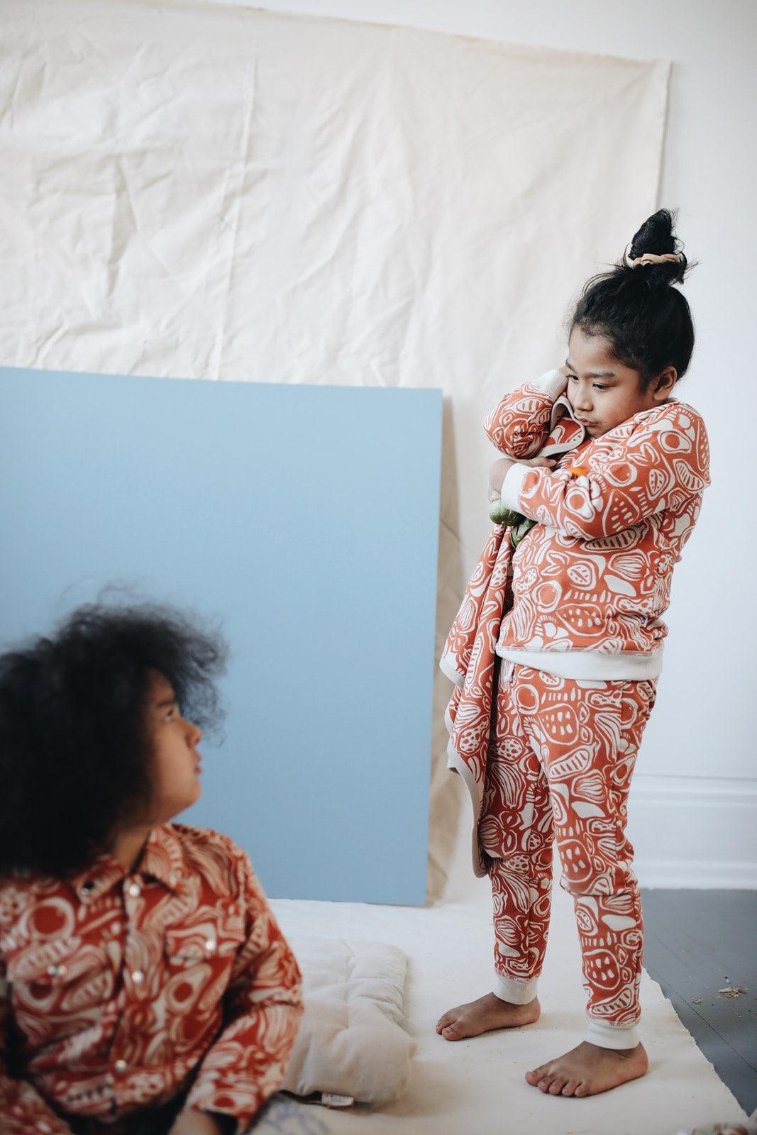 Organic Pima Cotton Kids Sweatpants - Harvest