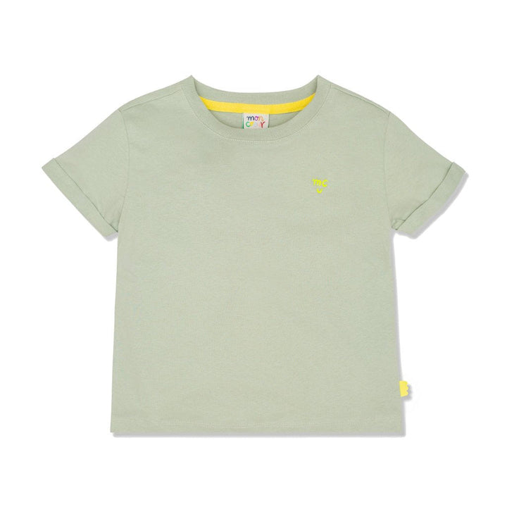 MC Light Sage Kid T-Shirt - Light Sage/neon