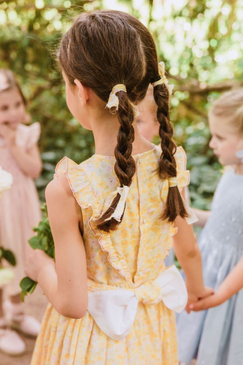 Iris Smocked Dress - Yellow Floral - 4T - Dresses