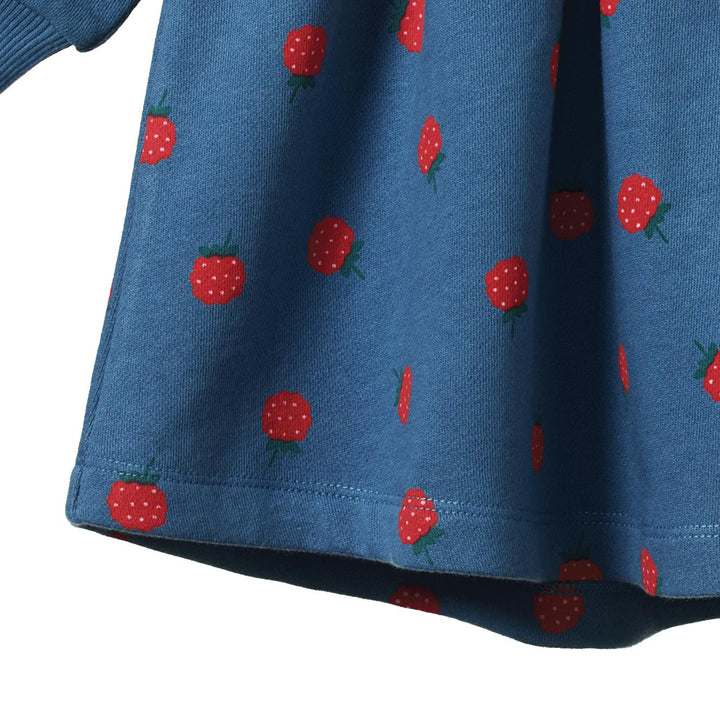 Ines Dress - Raspberry Blue Print