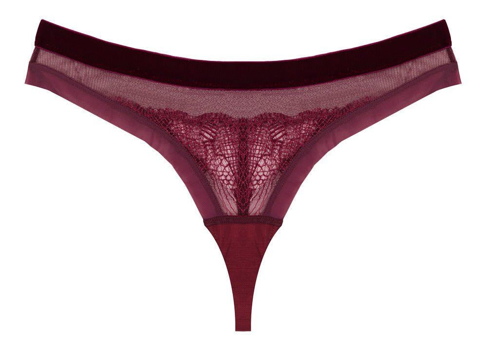 It’s Just Feels Thong - Burgundy - FINAL SALE - Underwear