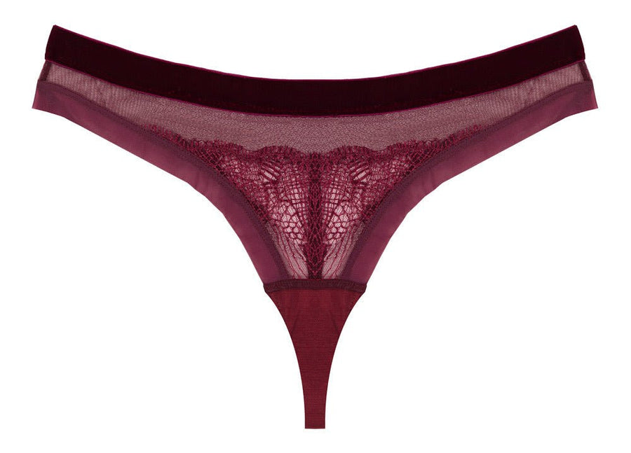 It’s Just Feels Thong - Burgundy - FINAL SALE - Underwear