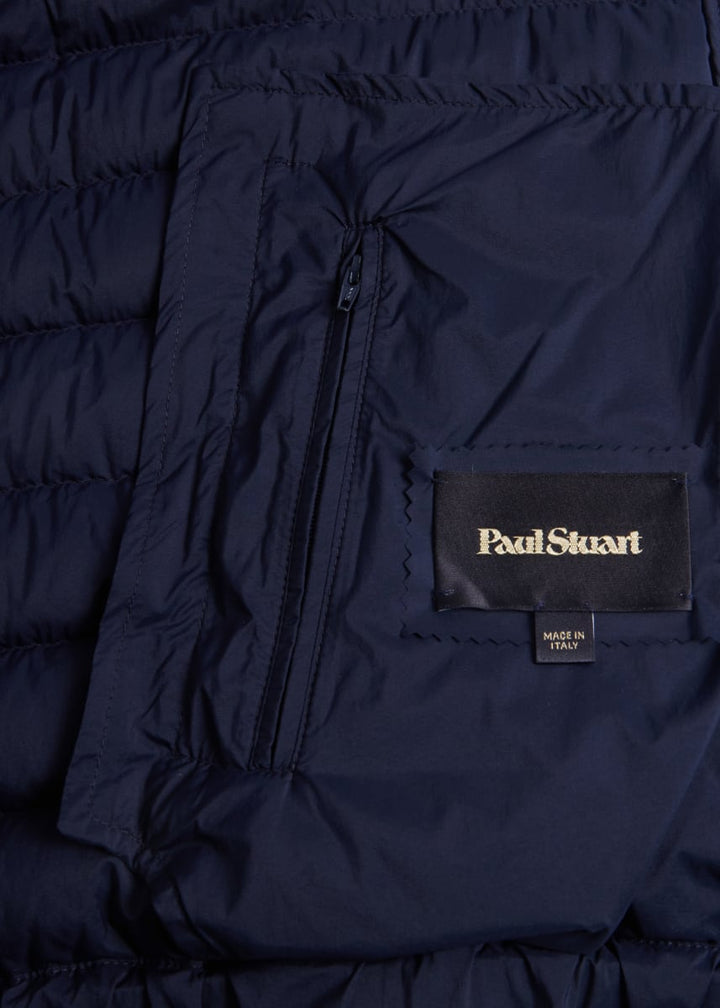 Quilted Jacket with Hood - Navy