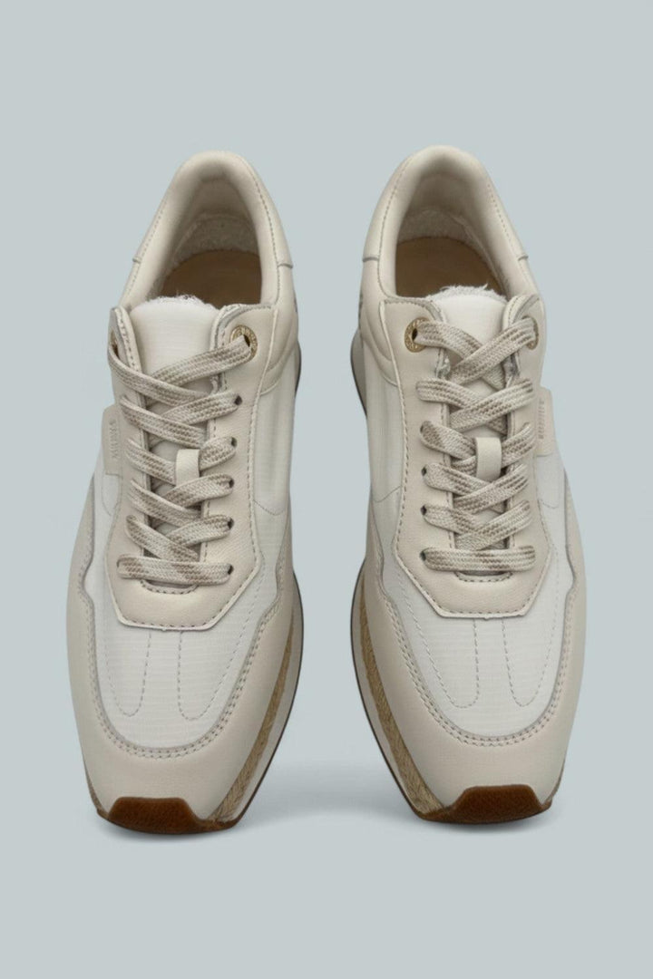 Ivone Platform Sneakers - White Leather - 7 - Sneaker