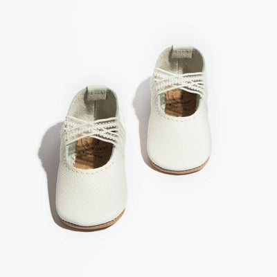 Ivory Lace Ballet Slipper Baby Shoe - ’Flats - Baby Kids Adult All’