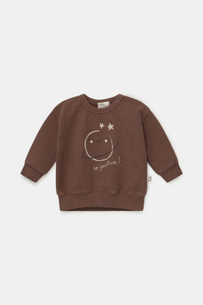 Organic baby print sweatshirt - Brown