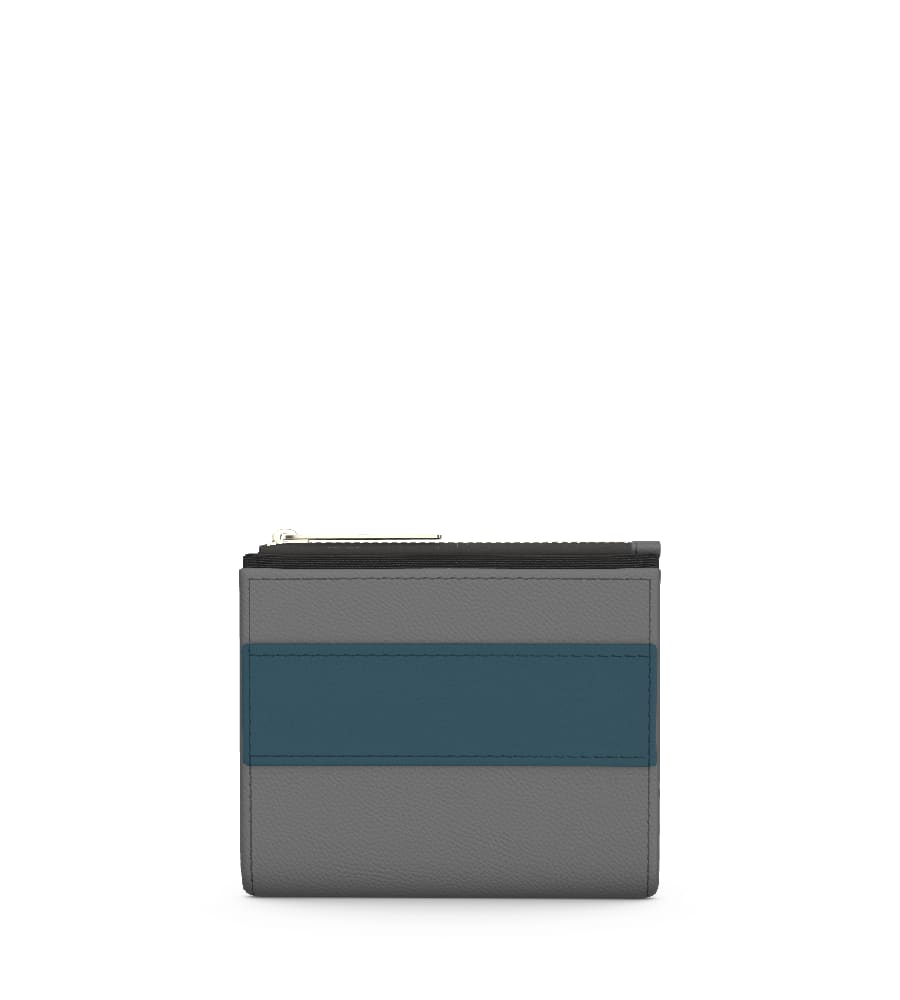 Mezzo Small Wallet - Carbon/Peacock