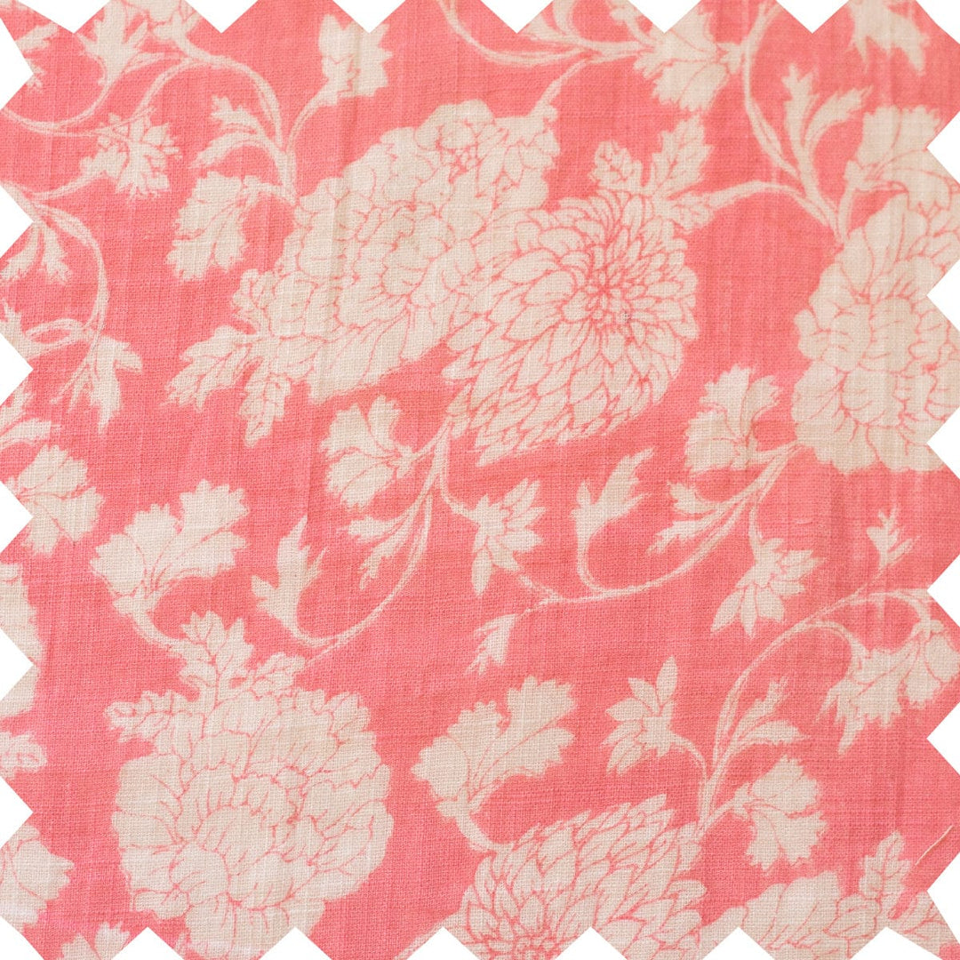 Girls' Square Neck Flutter Sleeves Dress - Pink Floral