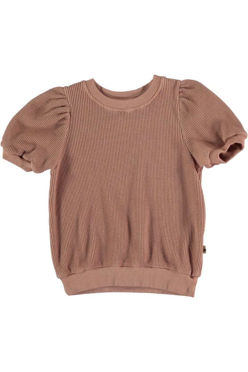 Organic Waffle Top - Terra Cotta